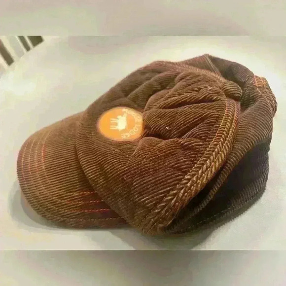 Vintage 100% cotton stretch corduroy toddler ball cap lined embroidered boy - Picture 5 of 6